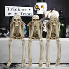 Halloween Fireplace Simulation Skull Combination