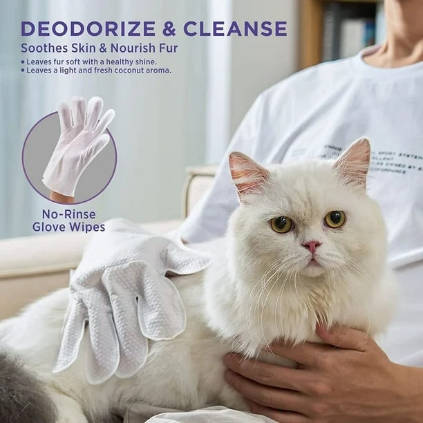 Deodorizing Pet Glove Wipes