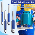 Professional 4-Piece Double Bearing Flush Trim Router Bit Set