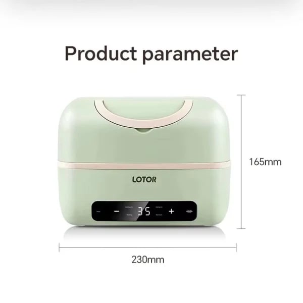 1.2L Portable Electric Lunch Box with Double-Layer