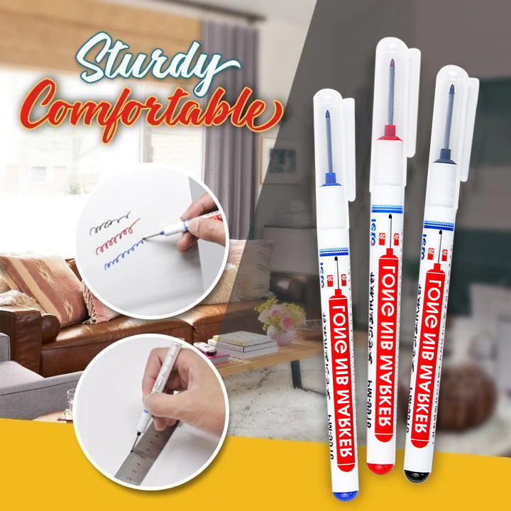 Multi-Purpose Woodworking Pen With Long Tip