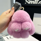 Hot Handmade Soft Bunny PomPom Charms