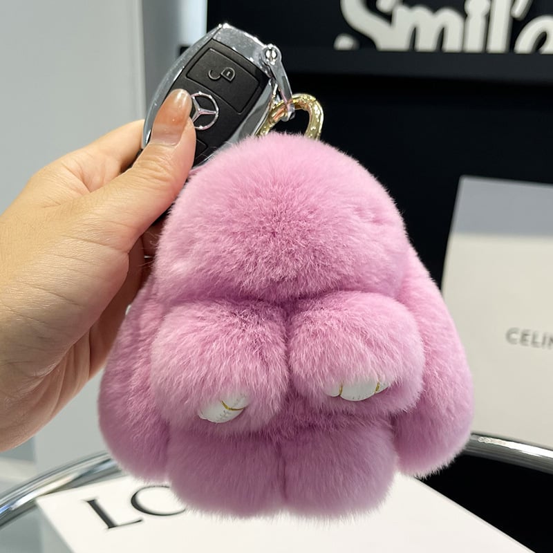 Hot Handmade Soft Bunny PomPom Charms