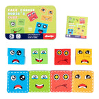 5D Puzzle Educational Faces Changing Game - Interactive Family Activity with Rotating Expressions for Creative Learning