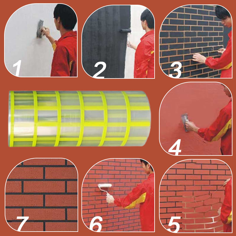 Painted Brick Pattern Mold Tape