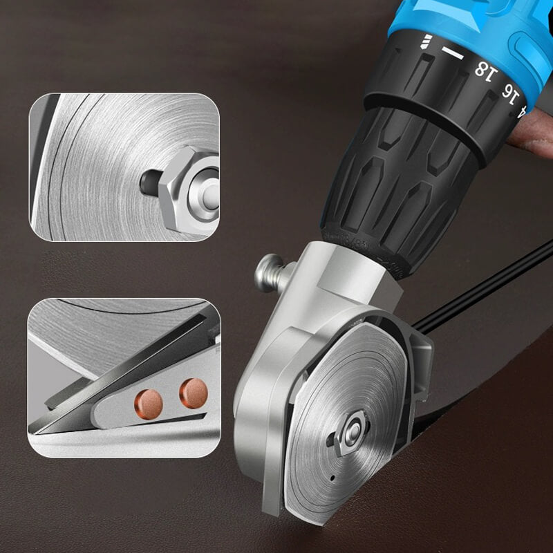 Electric drill cutting cloth scissors head