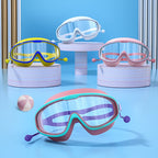 HD large frame waterproof and anti-fog swimming goggles