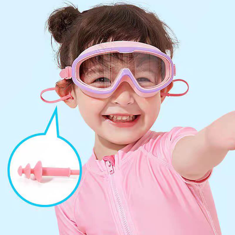 HD large frame waterproof and anti-fog swimming goggles