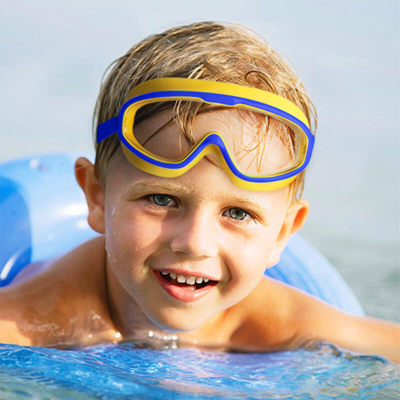HD large frame waterproof and anti-fog swimming goggles