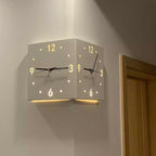 Automatic Induction 3D Double-Sided Corner Wall Clock