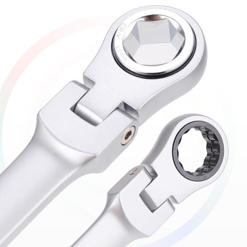 15pcs Adjustable Ratchet Wrench Kit Great Gift
