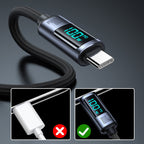 Digital Display Fast Charging Cable