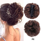 Natural Wig with Hair Clips