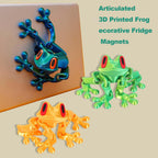 3D Printed Magnetic Frog | Articulated Fidget Toy & Decor