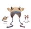 Warm Fluffy Christmas Reindeer Antler Hat | Cute 2-in-1 Wear