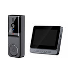 Wireless doorbell camera: 1080P, 170° angle, 4.3-inch screen, IPX65 outdoor waterproof rating, night vision