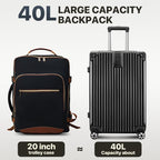 40-liter airline-approved travel backpack, comes with 3 storage bags, and can replace a 20-inch suitcase