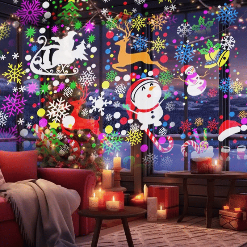 LED Christmas Projection Lamp-16 Patterns of Pure Holiday Magic