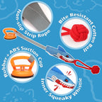 Tug of War Dog Toy with Suction Cup
