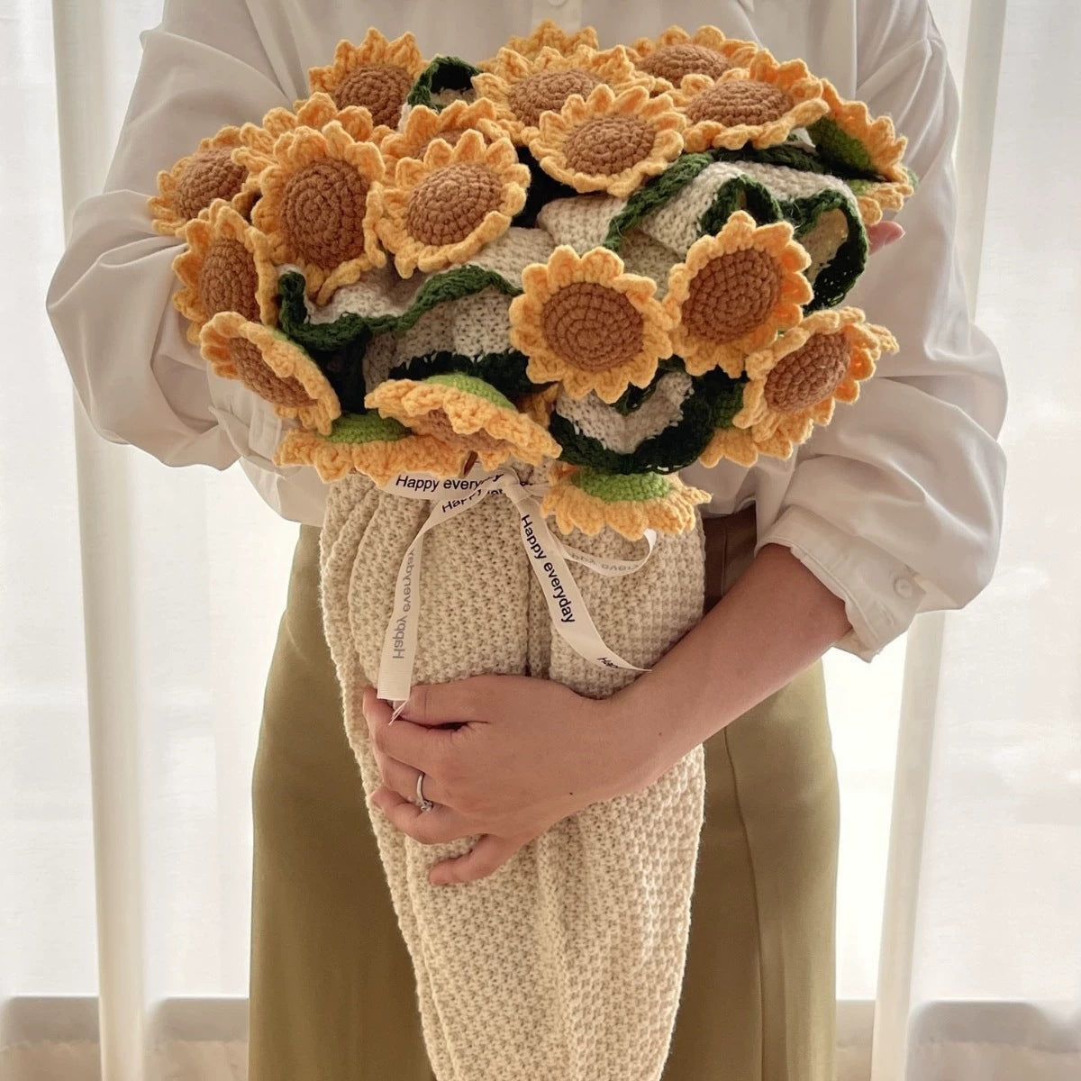 Flash Sale - Premium Rose/Sunflower Bouquet Blanket