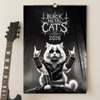 Black Metal Cats - Wall Calendar