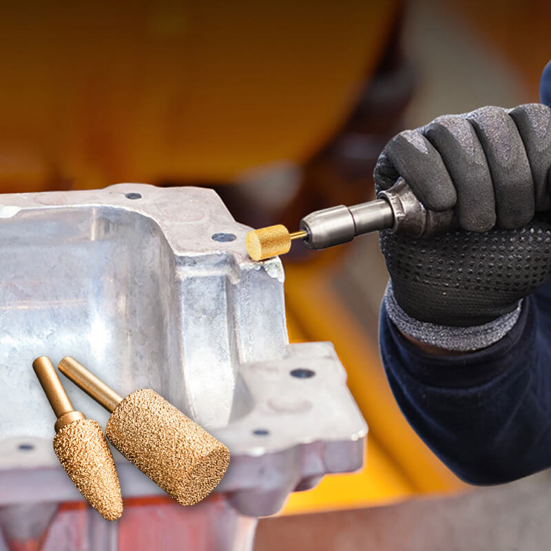 Diamond grinding head brazed cast iron grinding head