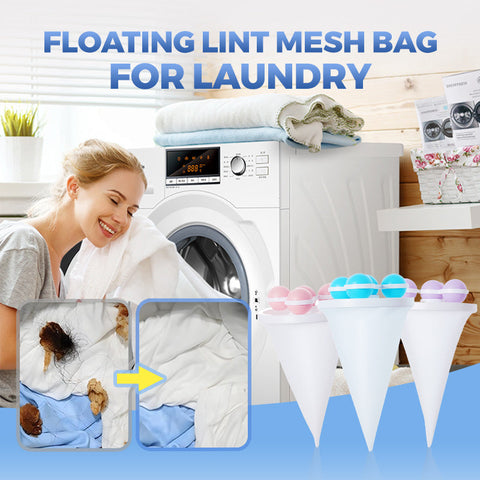 Floating Lint Mesh Bag For Laundry
