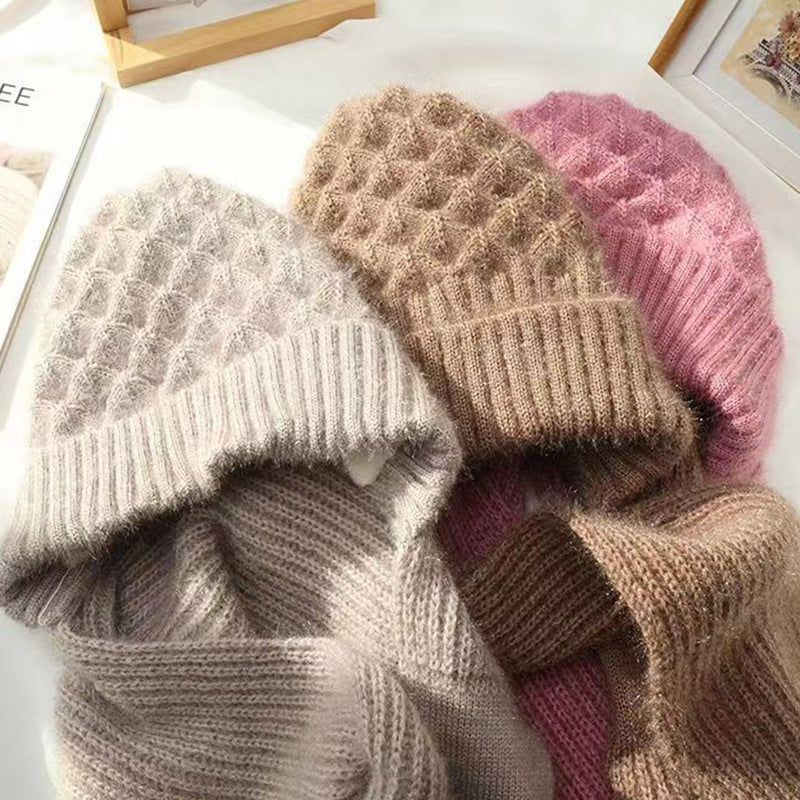 Integrated hearing protection Windproof cap Scarf