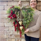 Valentine’s Day Farmhouse Valentine Heart Wreath