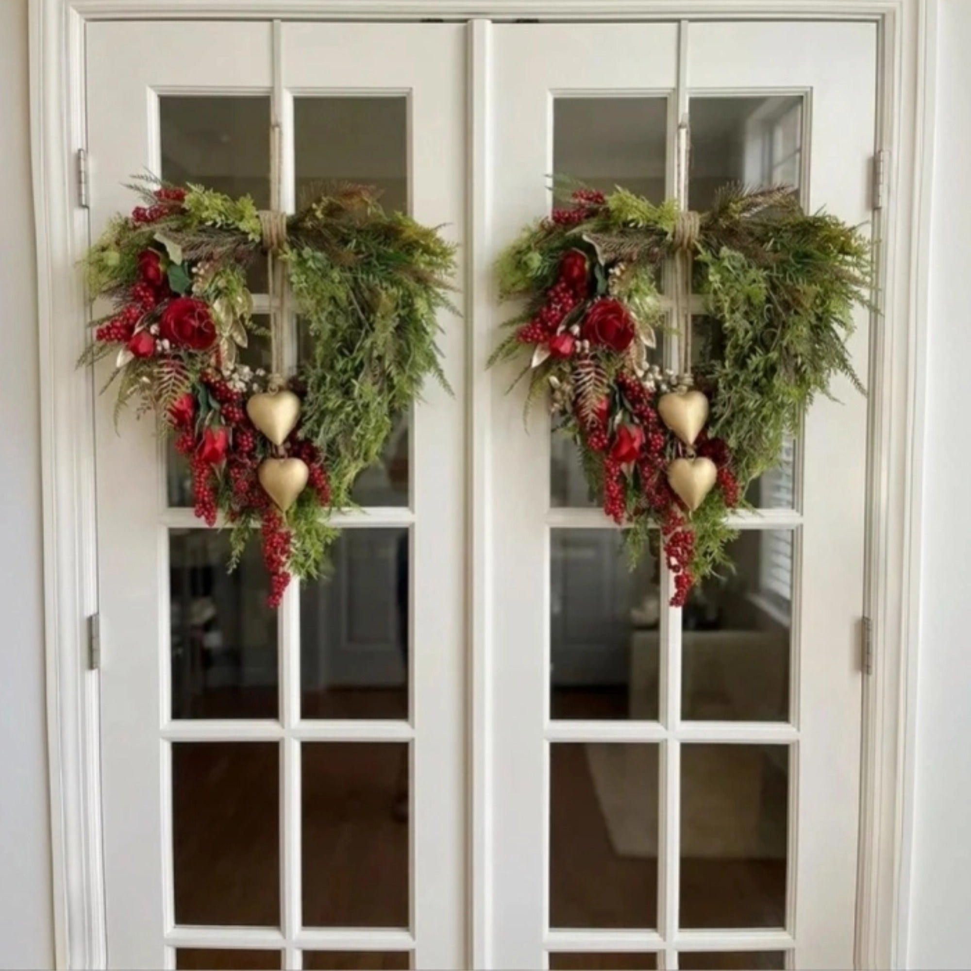 Valentine’s Day Farmhouse Valentine Heart Wreath