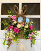 Easter ! - Bunny Basket Hanging Wall Pocket Spring Decor
