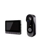 New Year's Special Offer: Wireless doorbell camera: 1080P, 170° angle, 4.3-inch screen, IPX65 outdoor waterproof rating, night vision