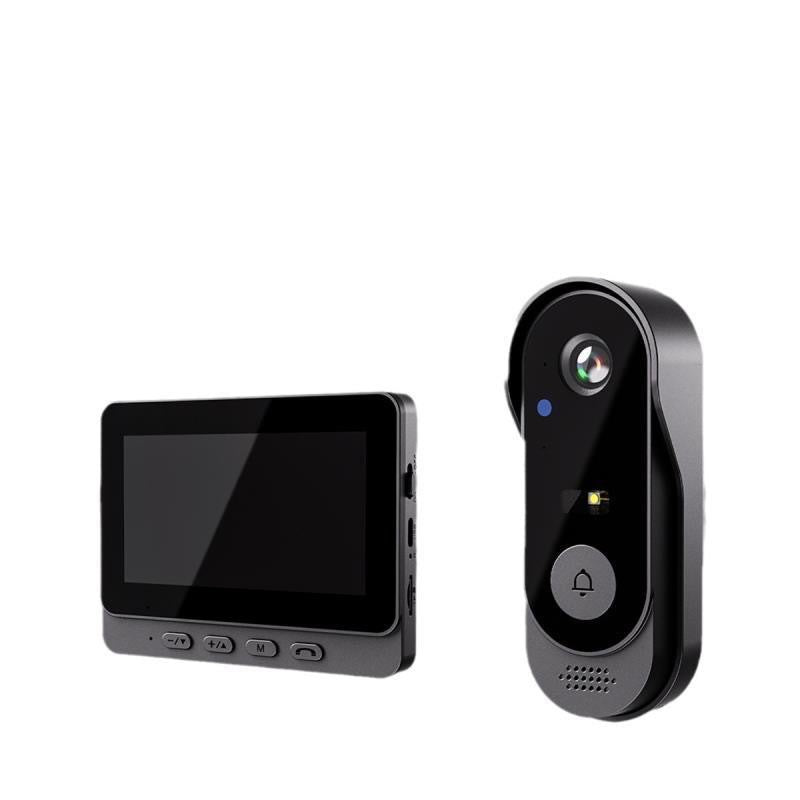 New Year's Special Offer: Wireless doorbell camera: 1080P, 170° angle, 4.3-inch screen, IPX65 outdoor waterproof rating, night vision