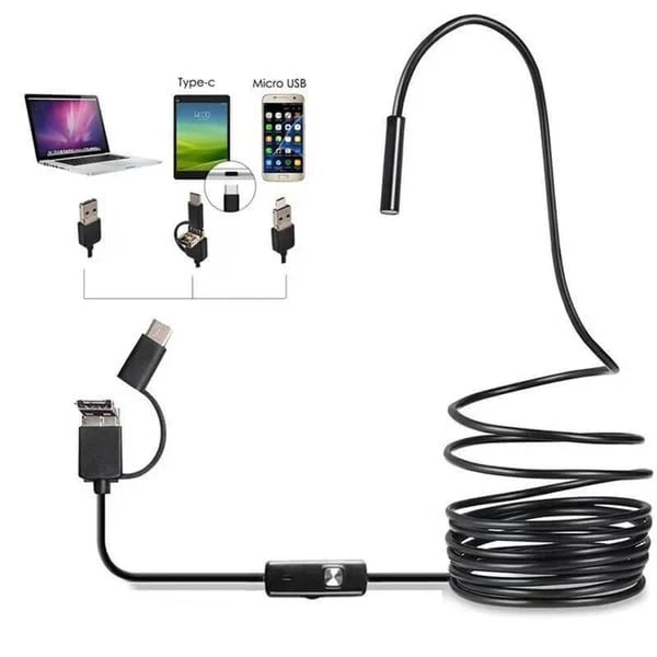 3 In 1 Waterproof USB Endoscope Camera with LED