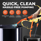 NOW! Battery Powered Liquid Transfer Pump - Fast & Safe Siphoning for Fuel, Water & Oils with Auto-Stop Function