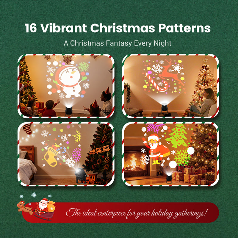 Christmas Rotating LED Christmas Pattern Projector Light