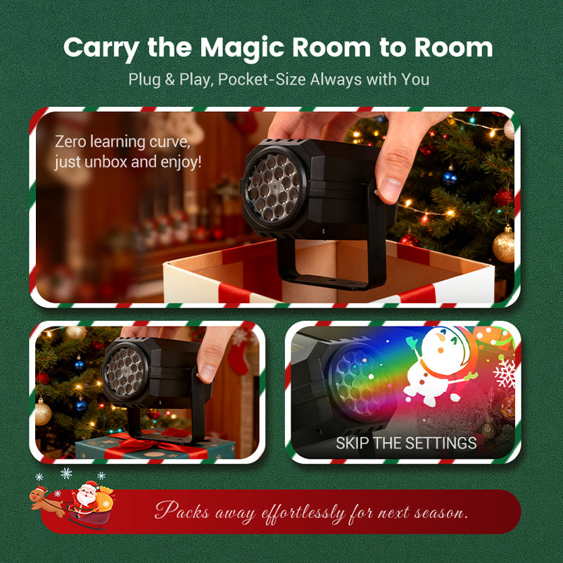Christmas Countdown! Rotating LED Christmas Pattern Projector Light