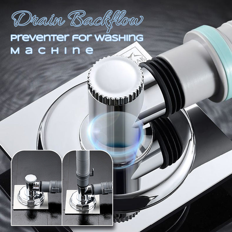 Washing machine drain backflow protector