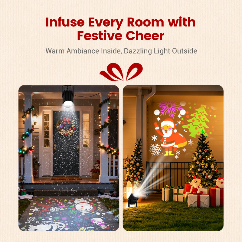 Christmas Countdown! Rotating LED Christmas Pattern Projector Light