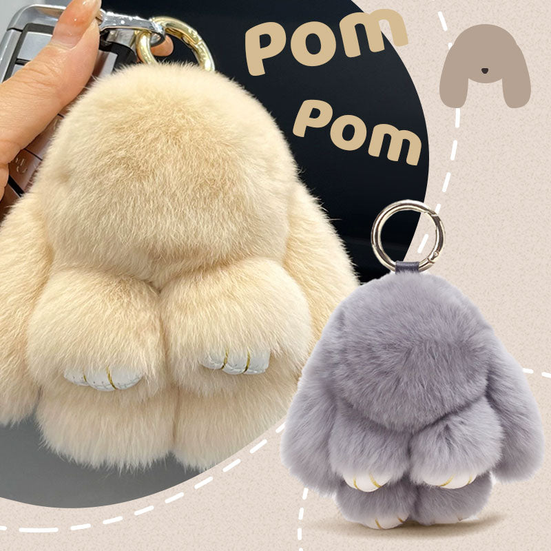 Easter Best Gift Handmade Soft Bunny Pom Pom Charms