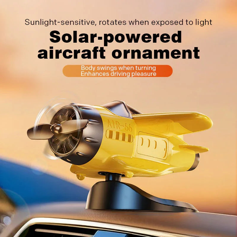 Sale - Solar powered airplane shaped car ornaments