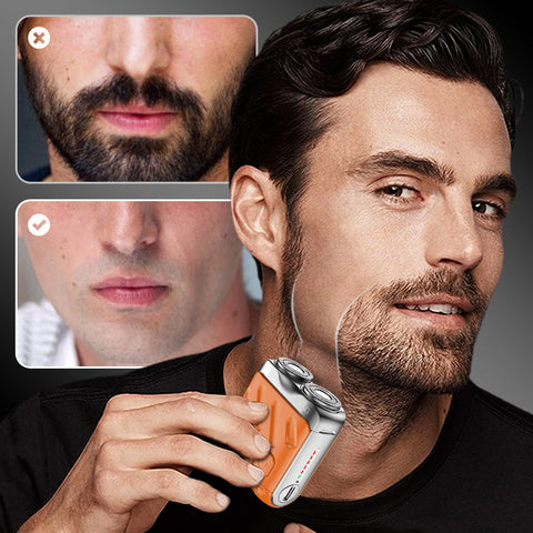 Winter : ! Portable Rotary Dual Ring Electric Shaver
