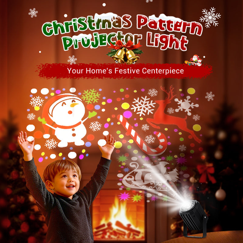 Christmas Rotating LED Christmas Pattern Projector Light