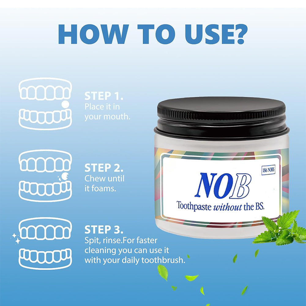 2-in-1 Toothpaste Tablets – Fresh Mint, Travel Jar
