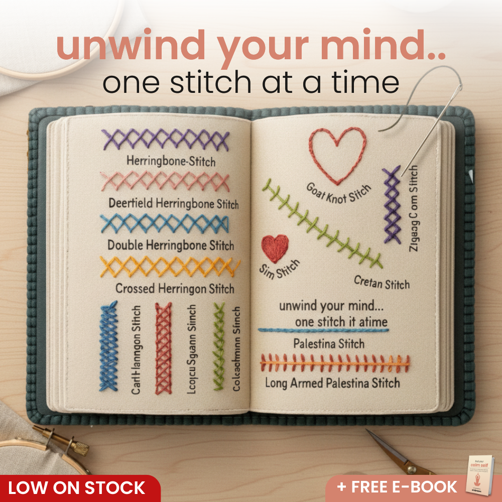Embroidery stitch book