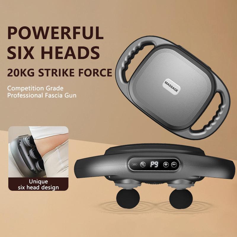 【Snap-up price】 New Six-Head Fascia Gun Deep Tissue Massage Device