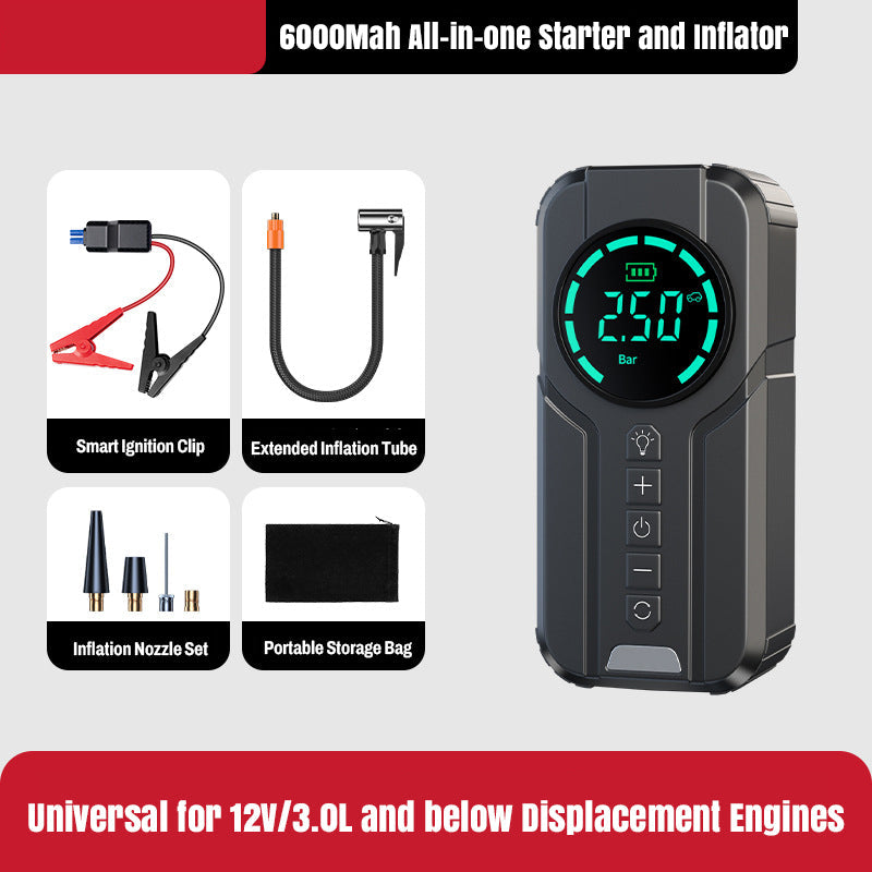 [New upgrade of technology] Car Inflatable Pump