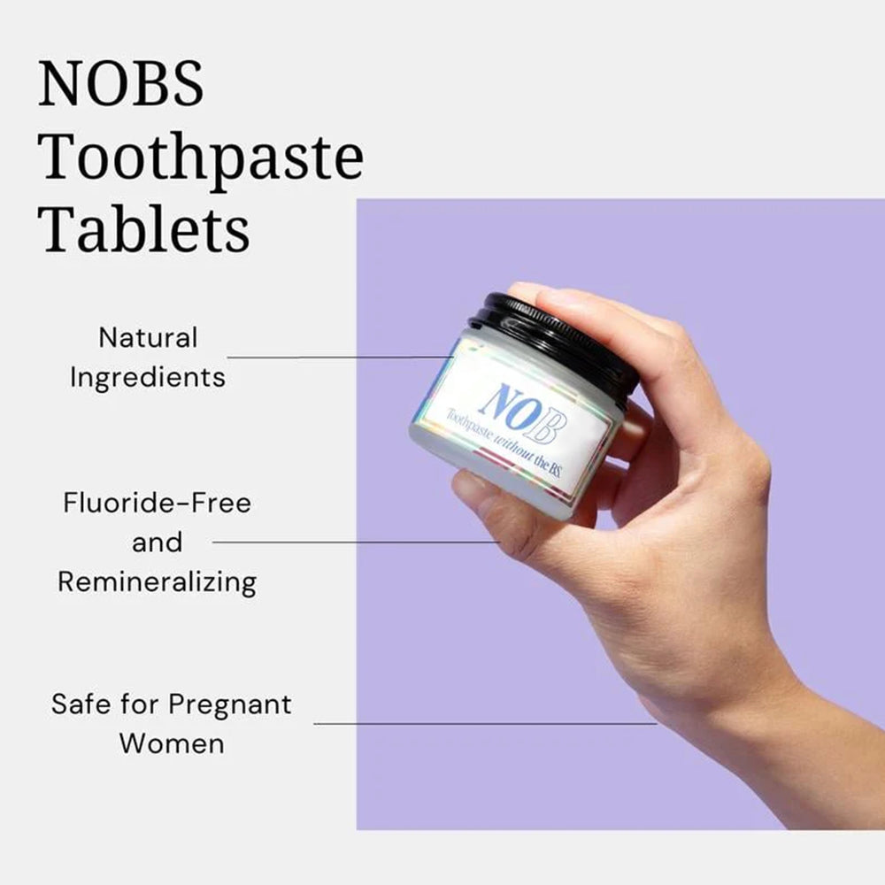 2-in-1 Toothpaste Tablets – Fresh Mint, Travel Jar