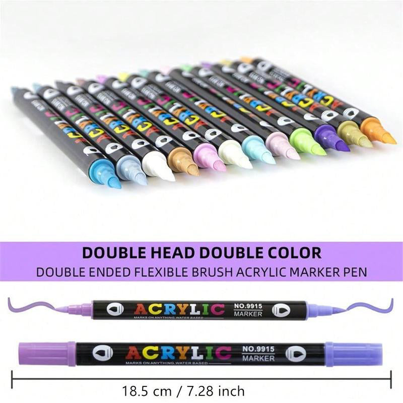 Dual Tip Acrylic Paint Pen Marker