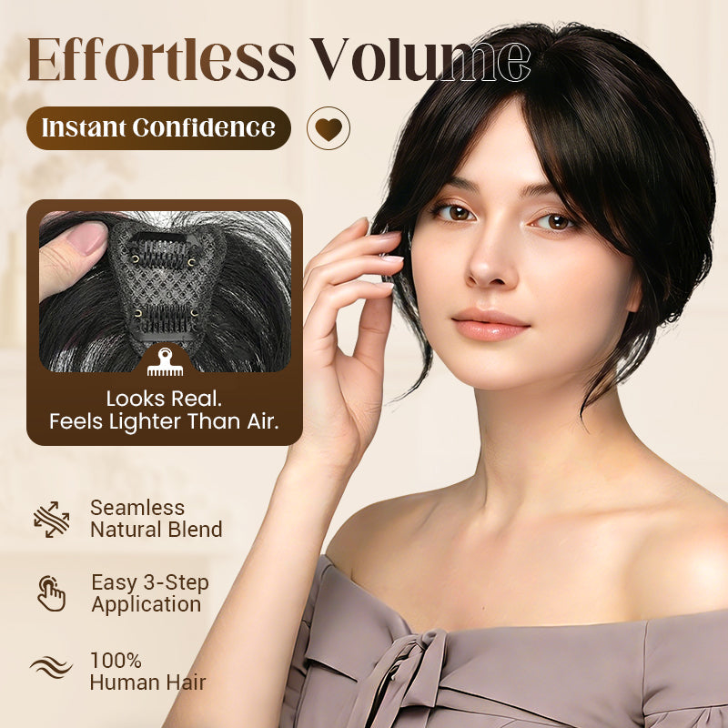 Offer Partial Bangs Hair Piece